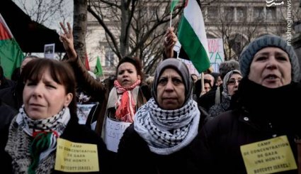 تظاهرات ضد اسرائیلی در پاریس