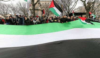 تظاهرات ضد اسرائیلی در پاریس