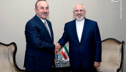 دیدار ظریف با وزیر امور خارجه ترکیه