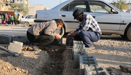 ساخت کپر در مناطق زلزله زده سرپل‌ذهاب
