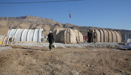 ساخت کپر در مناطق زلزله زده سرپل‌ذهاب

