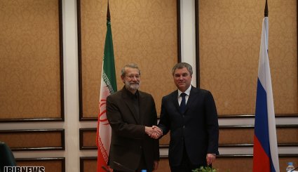 دیدار دکتر لاریجانی با رئیس مجلس روسیه
