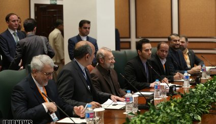 دیدار دکتر لاریجانی با رئیس مجلس روسیه
