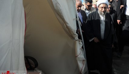 تصاویر/ بازدید رییس قوه قضاییه از مناطق زلزله زده کرمانشاه
