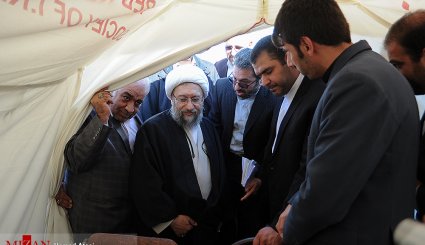 تصاویر/ بازدید رییس قوه قضاییه از مناطق زلزله زده کرمانشاه
