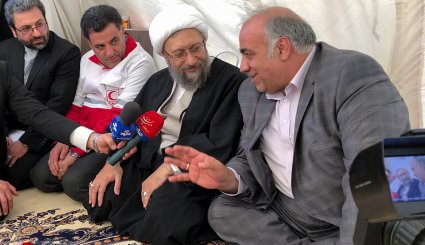 تصاویر/ بازدید رییس قوه قضاییه از مناطق زلزله زده کرمانشاه
