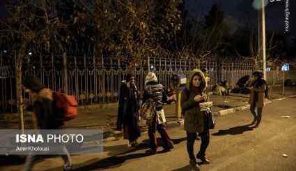  تهران پس از زلزله بامداد چهارشنبه