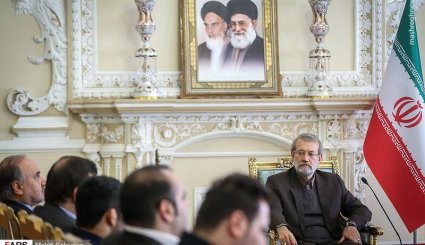  تقدیر لاریجانی از قهرمانان وزنه برداری