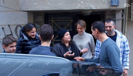  دیدار بشار اسد و خانواده‌اش با مجروحین حمص
