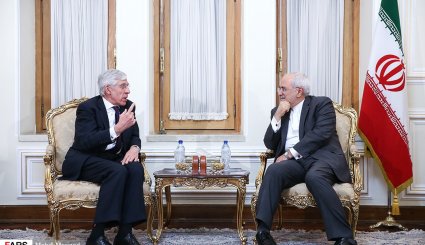 دیدار جک استراو وزیر خارجه اسبق انگلیس با ظریف
