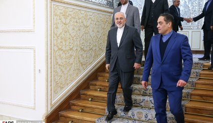 دیدار جک استراو وزیر خارجه اسبق انگلیس با ظریف
