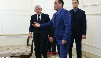 دیدار جک استراو وزیر خارجه اسبق انگلیس با ظریف
