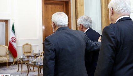 دیدار جک استراو وزیر خارجه اسبق انگلیس با ظریف
