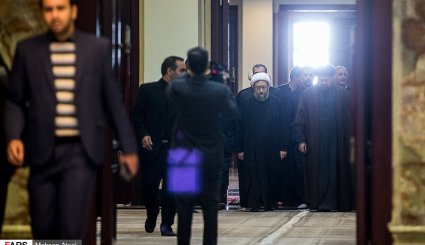 تجدید میثاق رئیس قوه قضاییه با آرمان‌های امام راحل + تصاویر