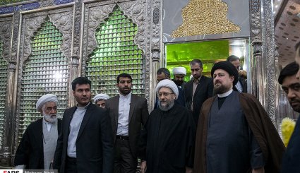 تجدید میثاق رئیس قوه قضاییه با آرمان‌های امام راحل + تصاویر