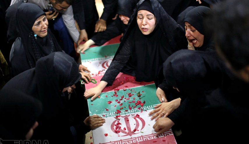 وداع با پیکر شهید مدافع حرم بهرام مهرداد
