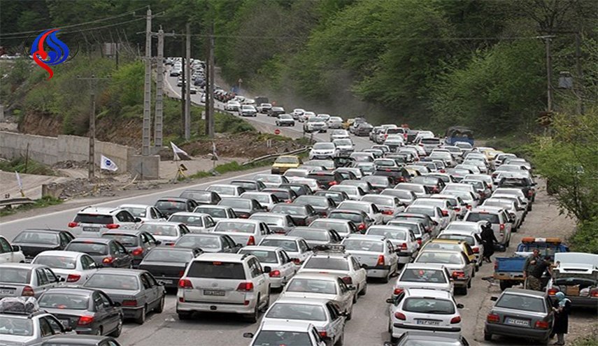 ترافیک سنگین در محورهای مازندران 