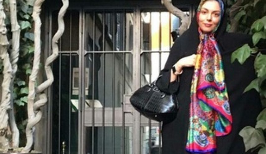 تصویری از آزاده نامداری مجری جنجالی در فرودگاه میلان 