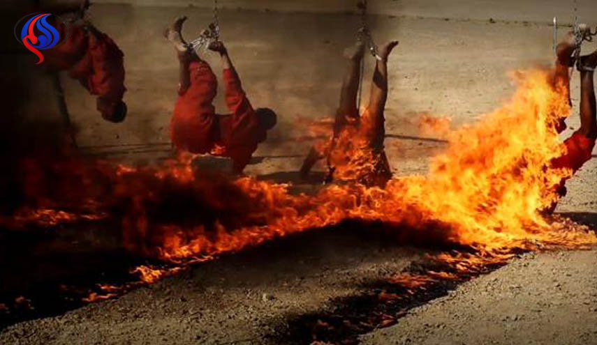 داعش 10 نفر از عناصر خود را زنده زنده سوزاند