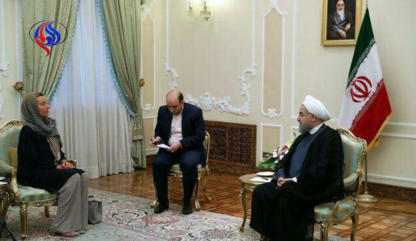 موگرینی با روحانی دیدار و گفت‌وگو کرد