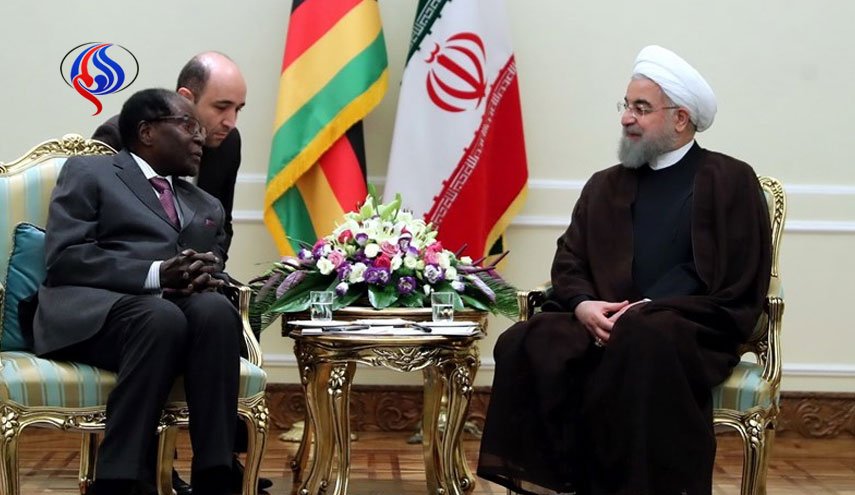 رییس جمهور زیمبابوه با روحانی دیدار کرد