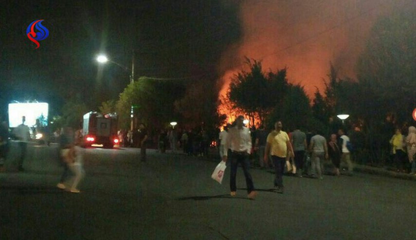 آتش سوزی ایستگاه شماره یک توچال تهران