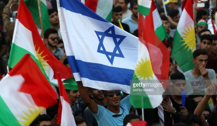 پرچم اسرائیل در دستان کُردهای استقلال‌طلب!