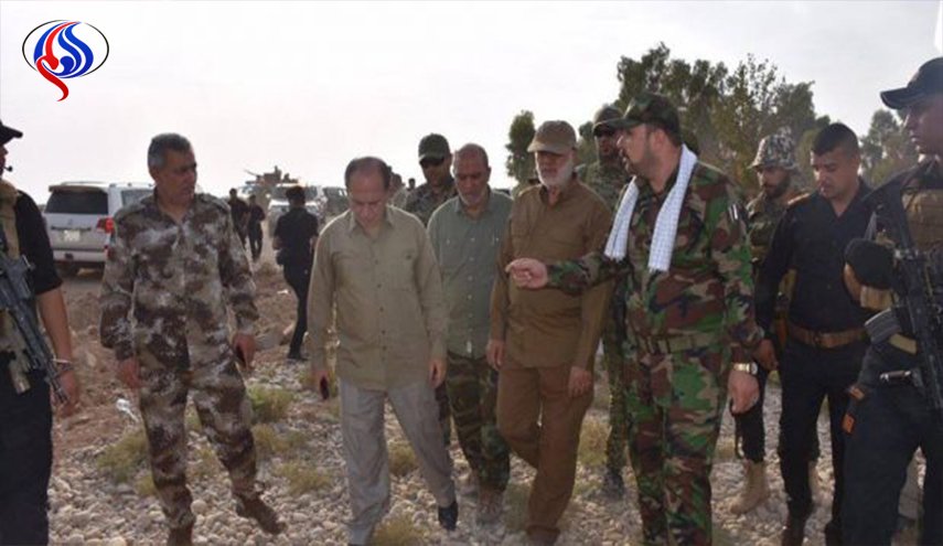 بازدید ابومهدی المهندس از محل شهادت نخستین قهرمانان الحشد الشعبی