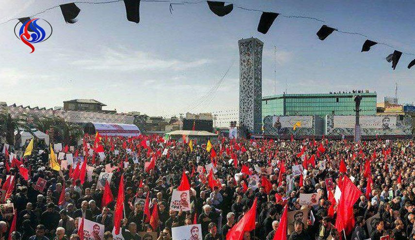 پیکر پاک پاسدار مدافع حرم شهید محسن حججی در تهران تشییع شد