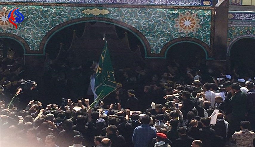 پیکر شهید محسن حججی در خاک آرام گرفت