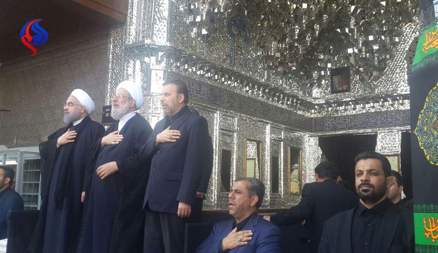 حضور رییس جمهوری در مراسم روز عاشورا حرم حضرت عبدالعظیم حسنی 