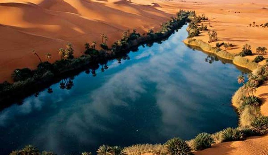 واحات أوباري في الصحراء الليبية
