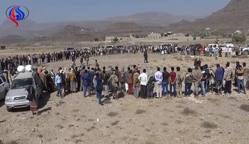 وقفة احتجاجية لأبناء الضالع استنكارا لجرائم العدوان والمرتزقة