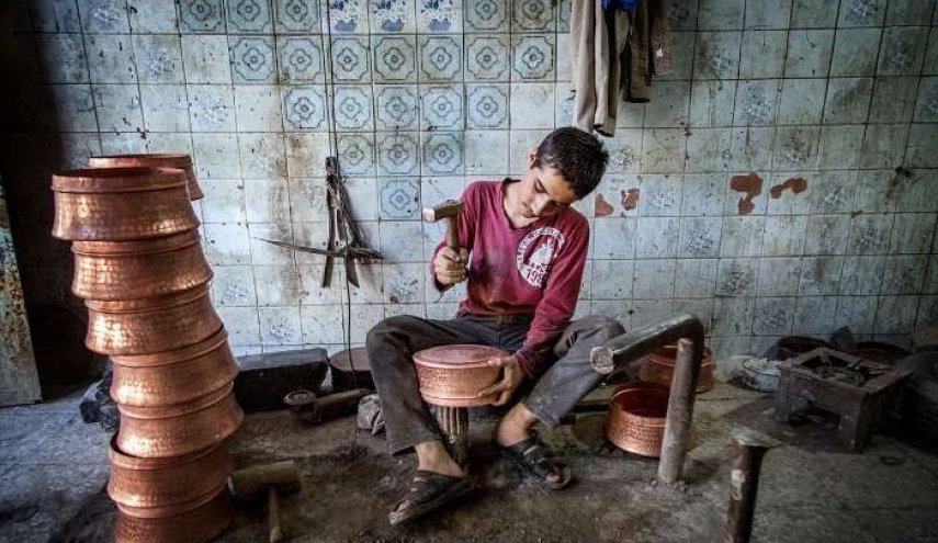سوق النحاسيين في مدينة مشهد في ايران 