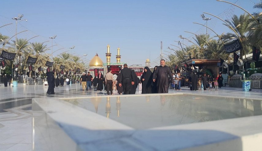 صور للعتبه العباسيه المقدسة وبين الحرمين الشريفين