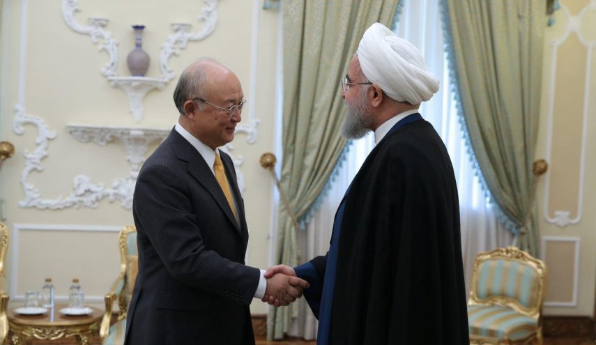 آمانو با روحانی دیدار کرد 
