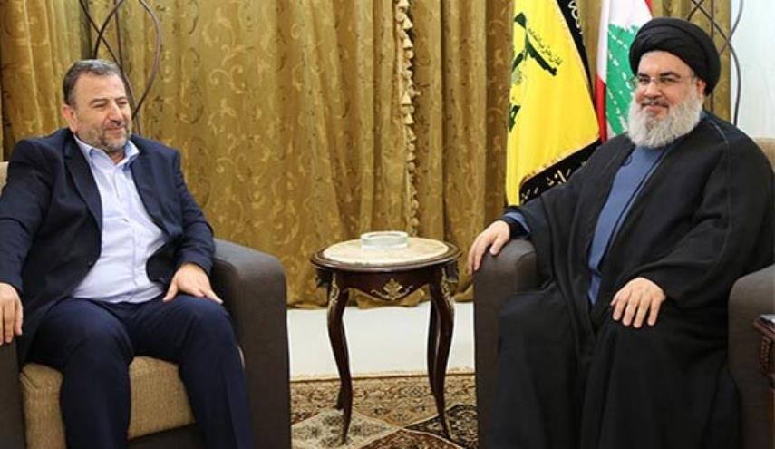 دیدار معاون «اسماعیل هنیه» با دبیرکل حزب‌الله لبنان