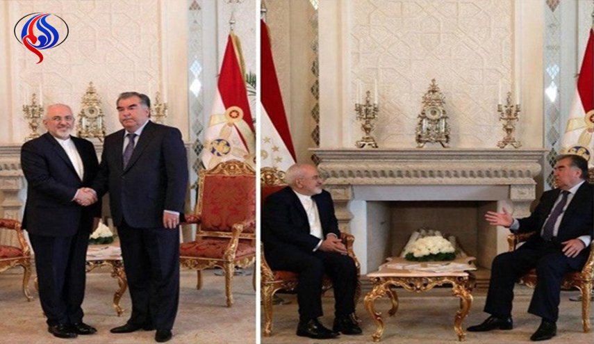 ظريف يلتقي الرئيس الطاجيكي