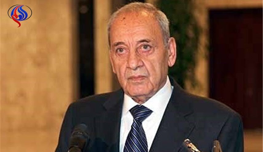 نبیه بری: ازمبارزه مردم فلسطین برای دست یافتن به حقوق خود حمایت می کنیم