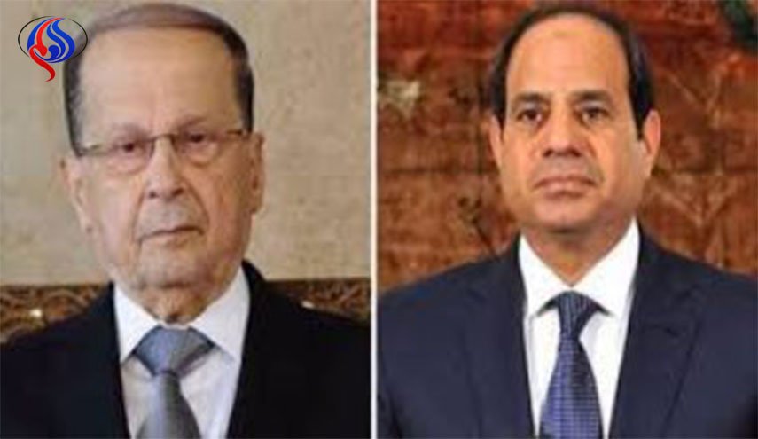 تماس تلفنی میشل عون با السیسی