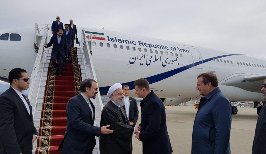 دکتر روحانی وارد شهر سوچی روسیه شد