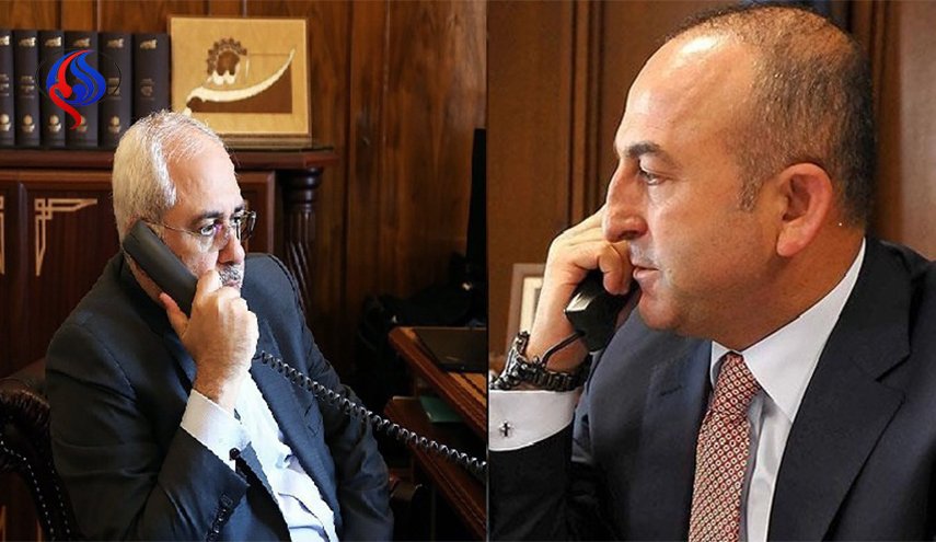اوغلو يعد ظريف بمتابعة حادث استشهاد حارس حدود ايراني