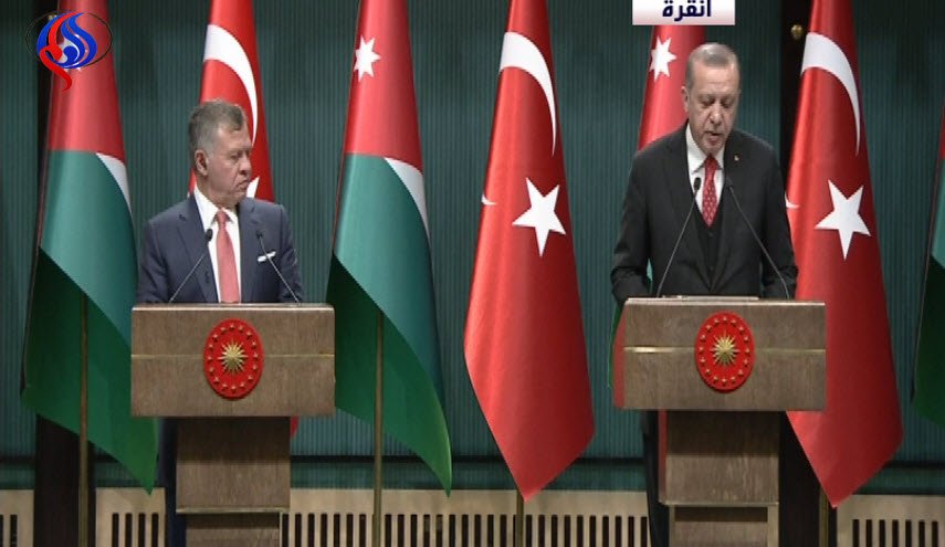 اردوغان: از هیچ خطایی درباره موضوع قدس نمی‌گذریم / پادشاه اردن: فلسطینیان حق دارند دولتی با پایتخت قدس تشکیل دهند