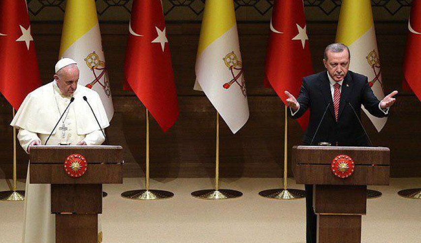 تماس تلفنی اردوغان و پاپ درباره وضعیت قدس