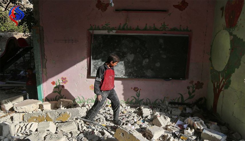 حمله نیروهای تروریستی به مدرسه ای در حلب 
