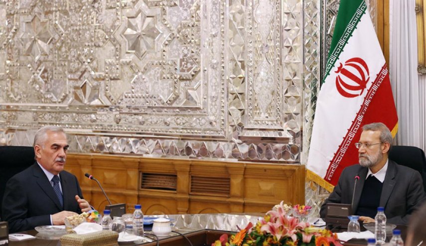 لاريجاني: بحر قزوين یجب ان يکون منطقة سلام واستقرار وتعاون