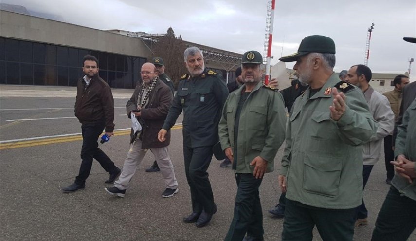سرلشکر جعفری به منظور بازدید از مناطق زلزله زده وارد کرمانشاه شد