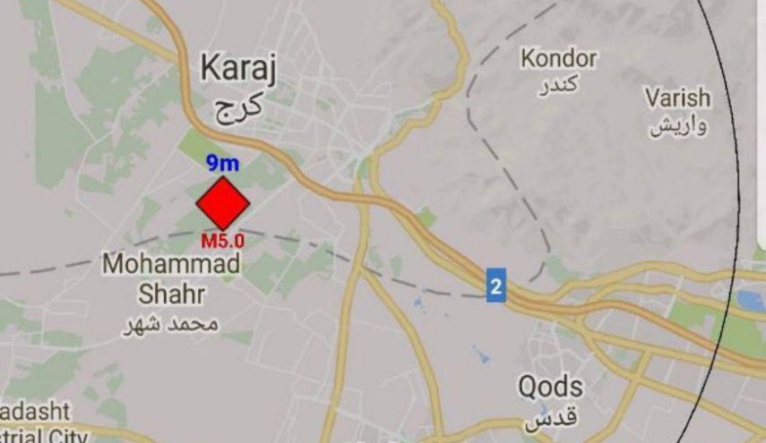 تازه ترین خبرها از زلزله چهارشنبه شب تهران