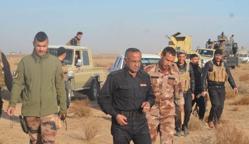 اللواء الثالث والعشرون الفوج الخامس ينفذ عملية مشتركة مع الجيش العراقي في قرية البو بكر وصولاً الى سد العظيم لتعقب الدواعش .