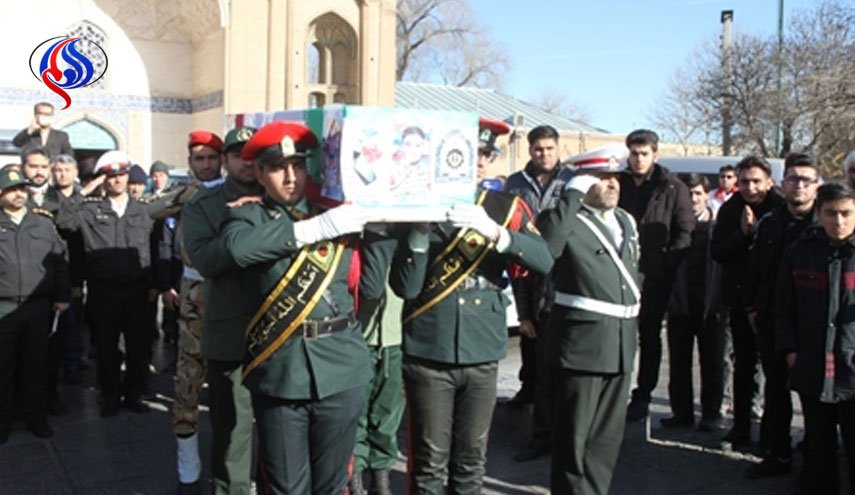 تشییع پیکر شهید مدافع مرزبانی در قزوین